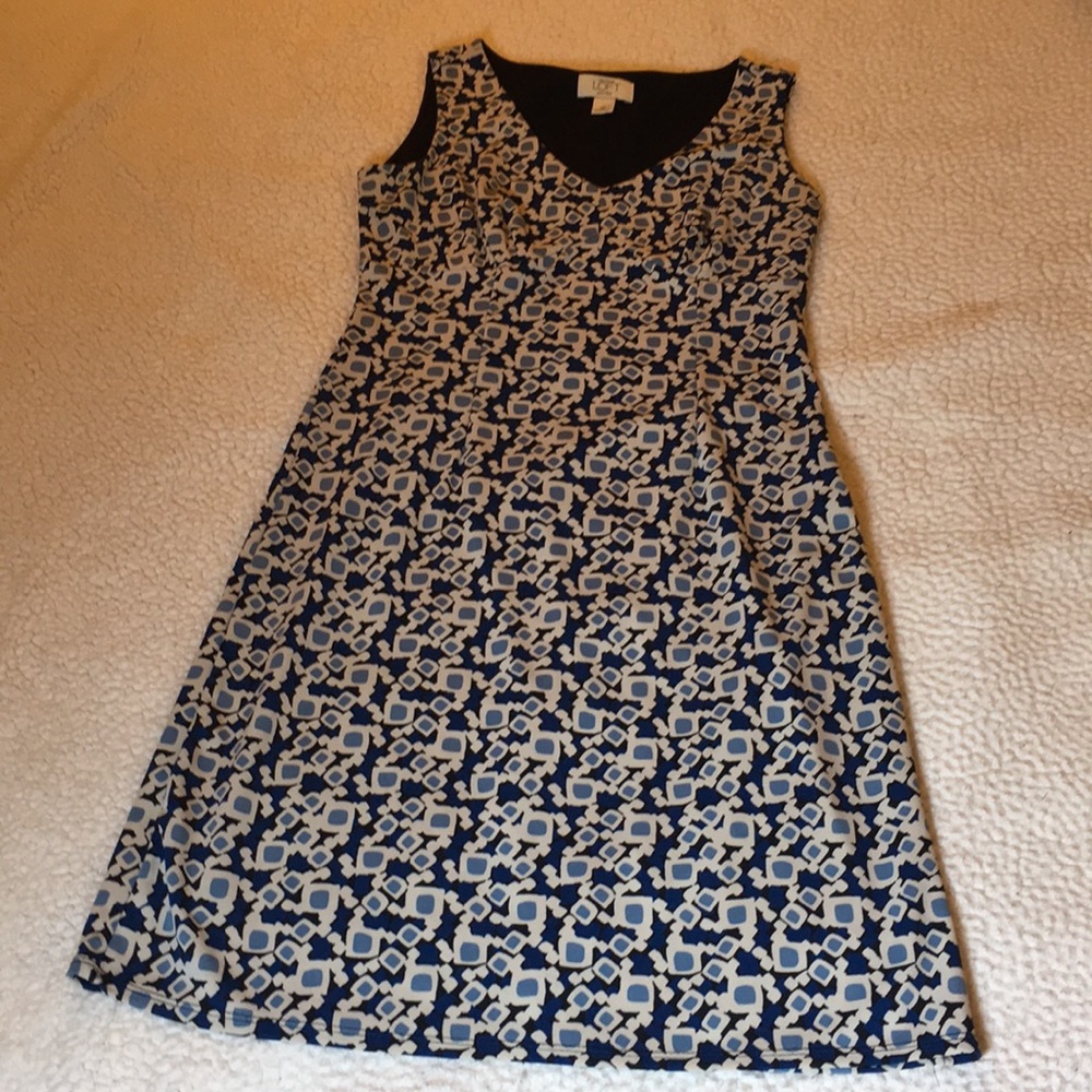Ann Taylor patterned dress Size OP (petite)